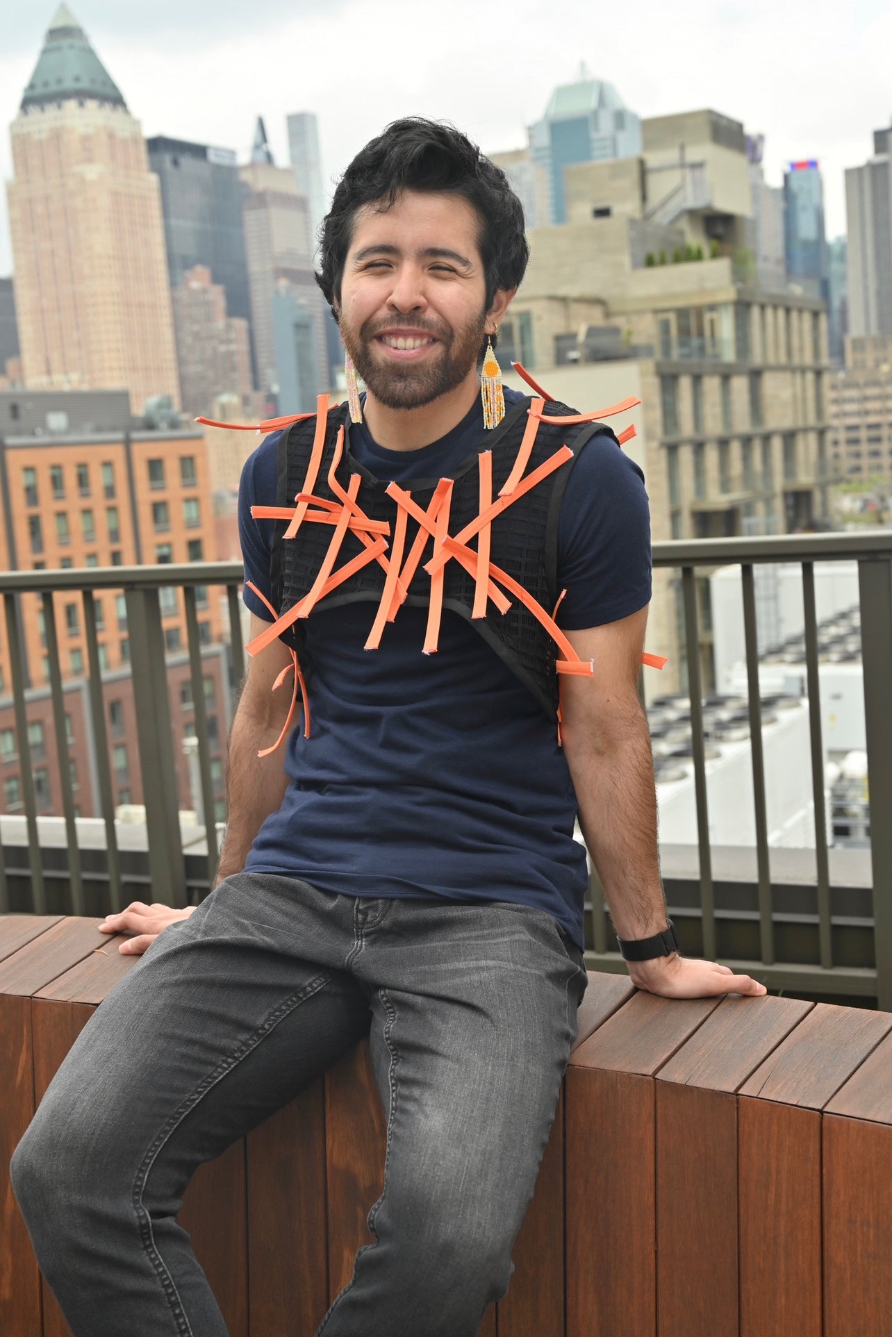 Top corto naranja Avanté