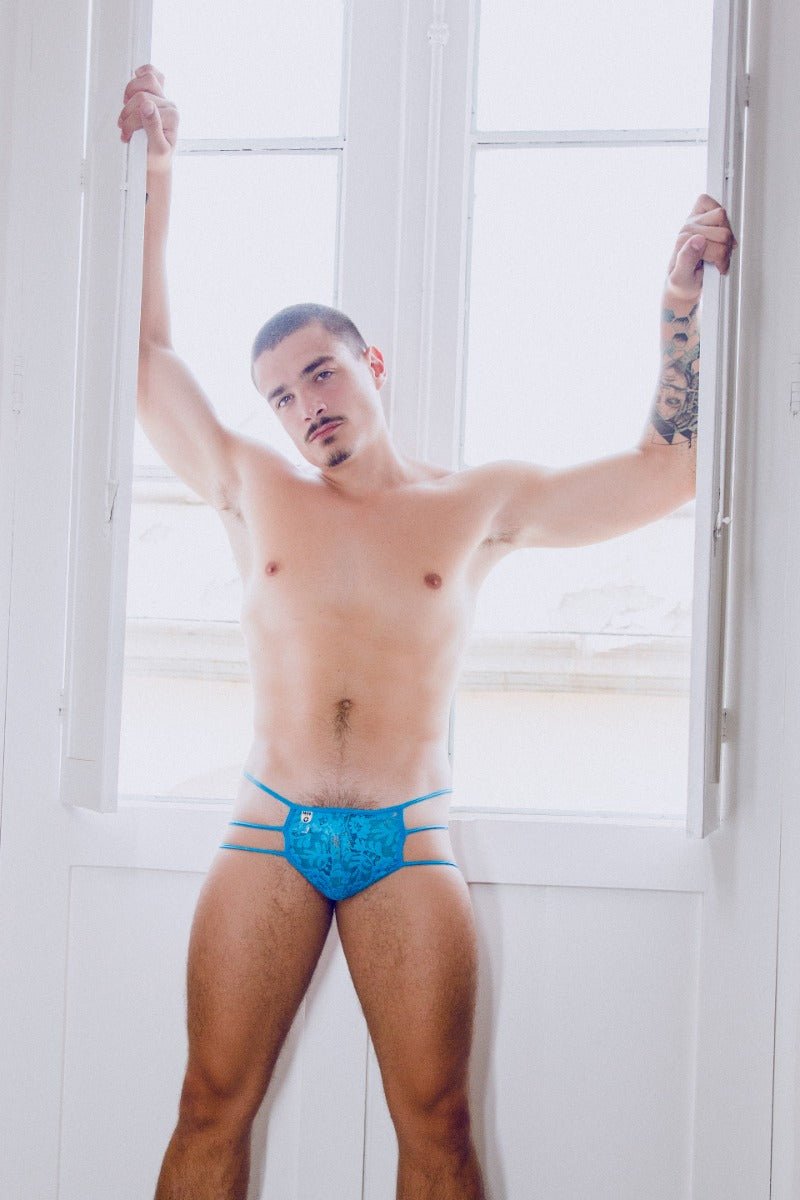 MOB  Lace Pouch Thong
