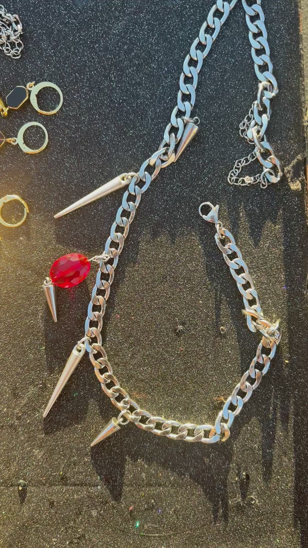 Ripcut Siam Drip Collection Bracelet/Anklet, Necklace, Earrings Jewelry