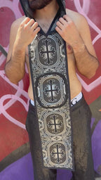 Mini Silver Brocade Tunic