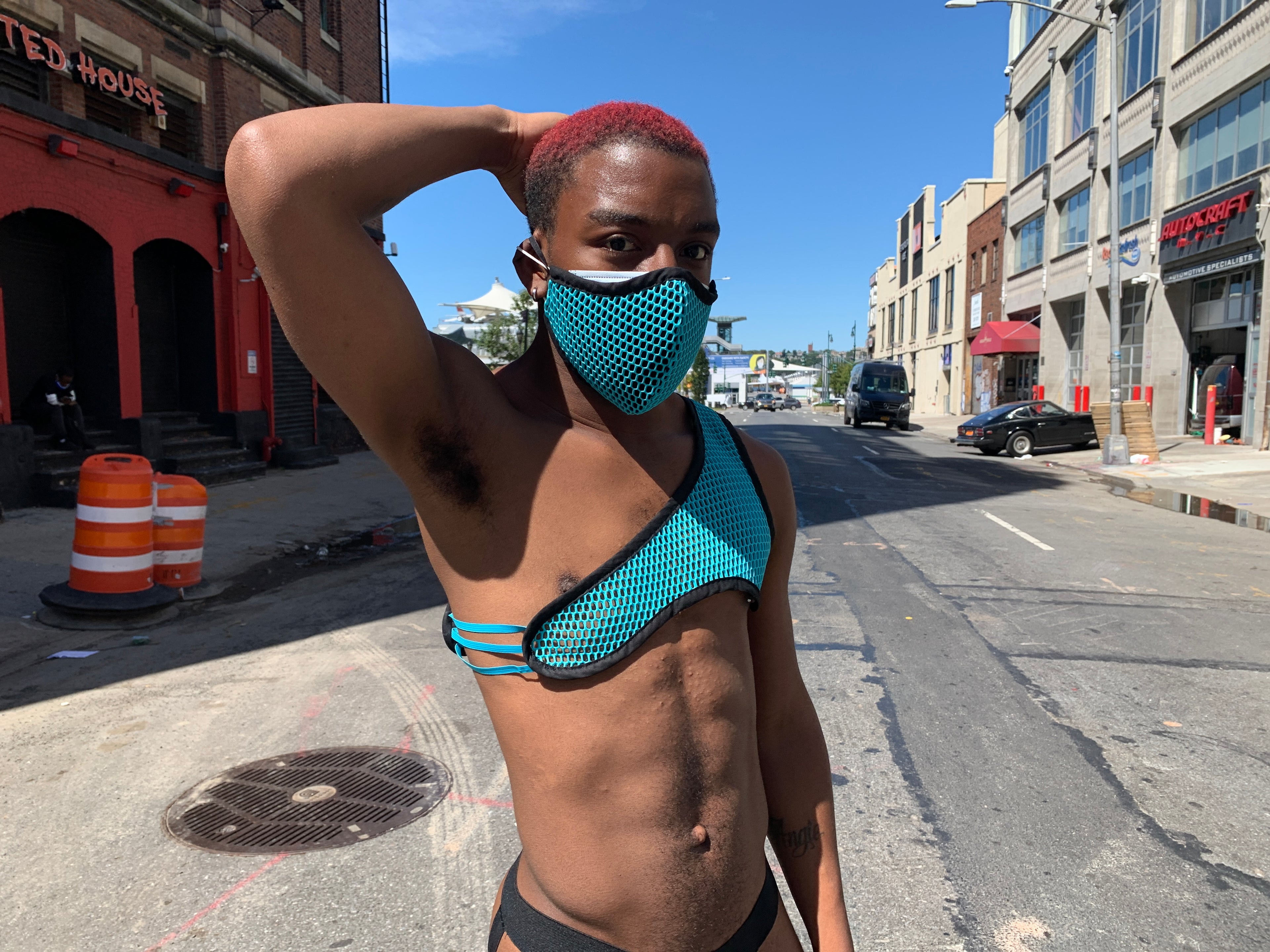 Doppellagiger Mesh-Jock mit Wabenstruktur