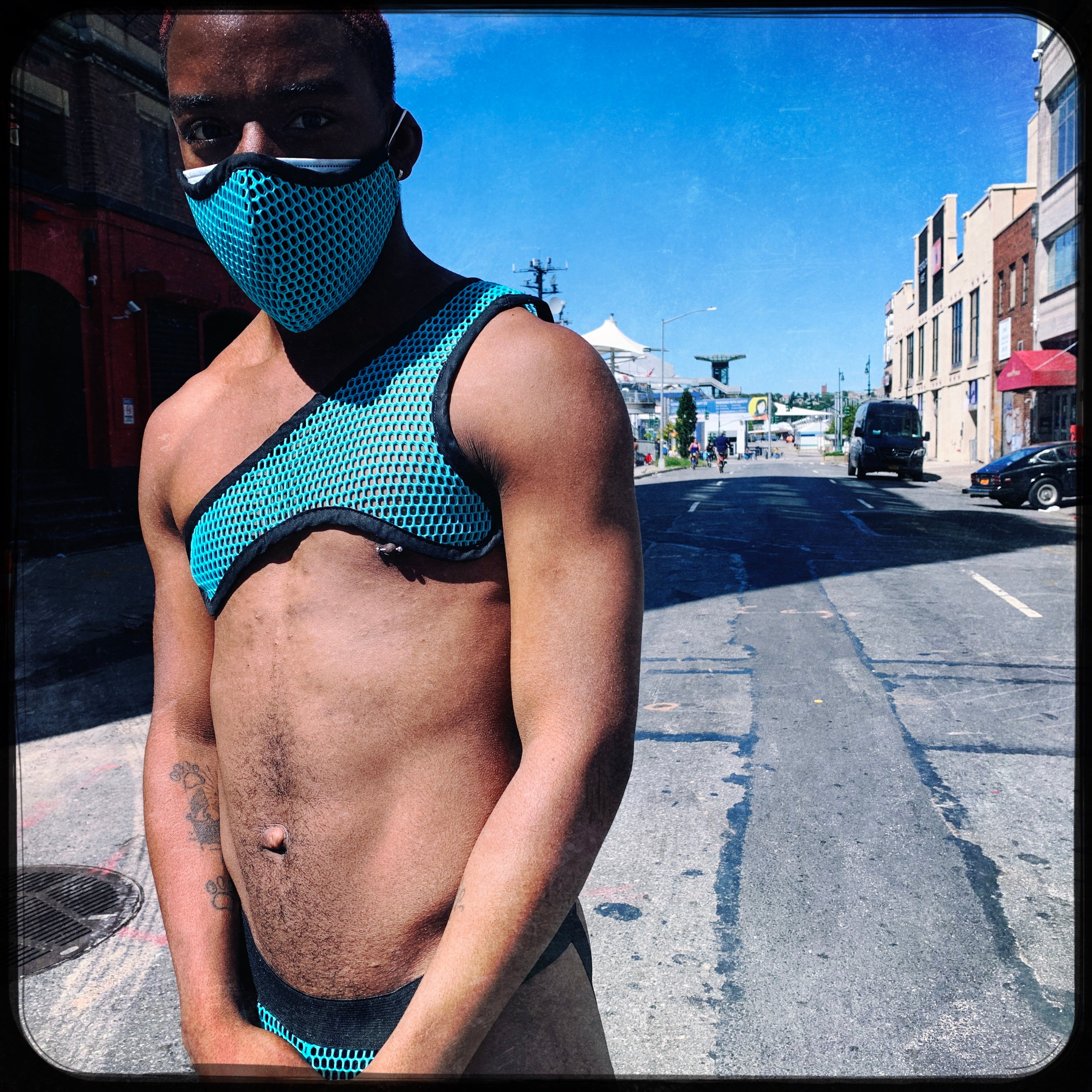 Doppellagiger Mesh-Jock mit Wabenstruktur