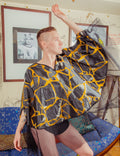 Schwarz-goldener Kaftan