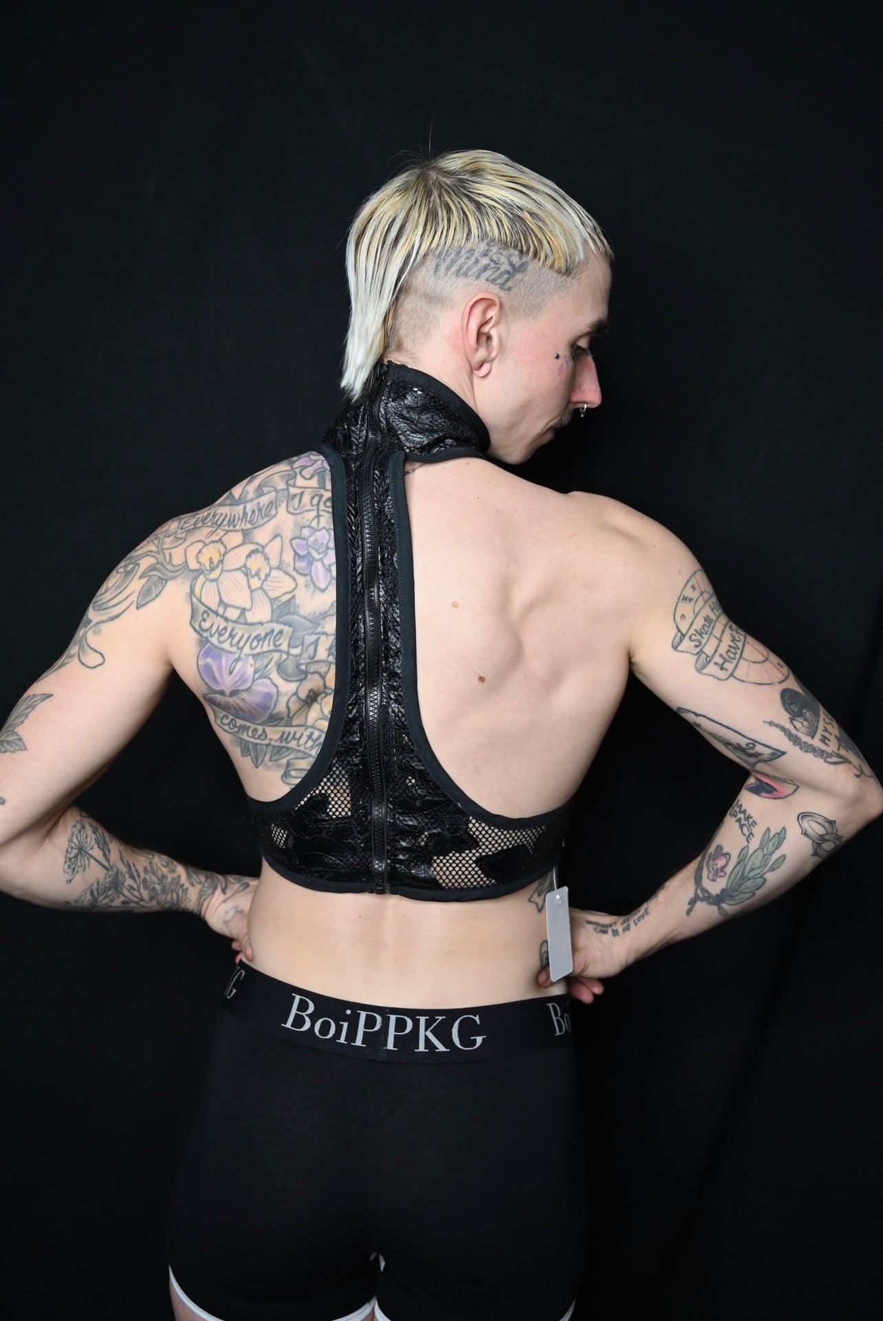 Black Rose Leather and Lace Harness