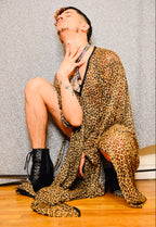 Kaftan mit Leopardenmuster