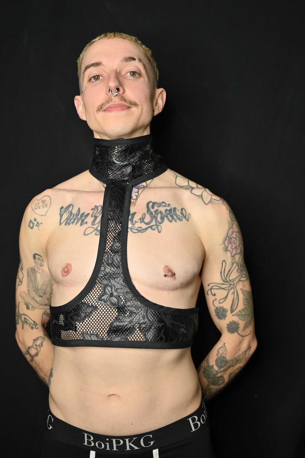 Black Rose Leather and Lace Harness