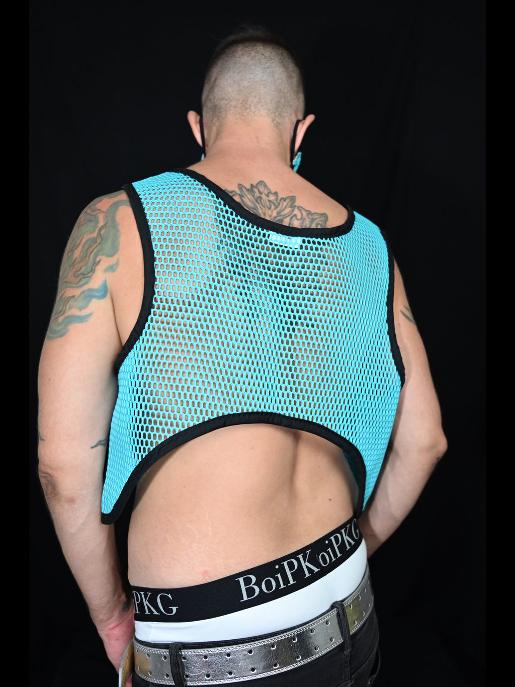 Crop Top mit Wabenmuster