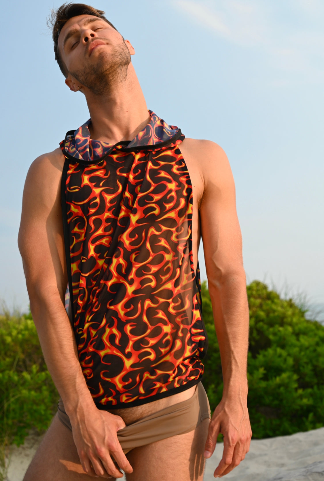 Feuer Muskel T-Shirt