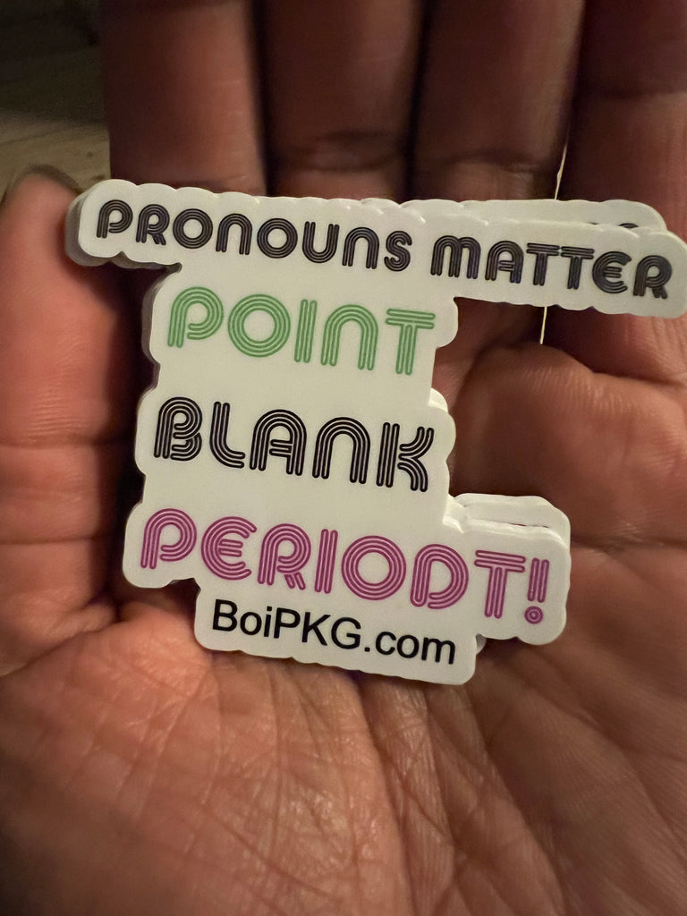 The Pronoun sticker