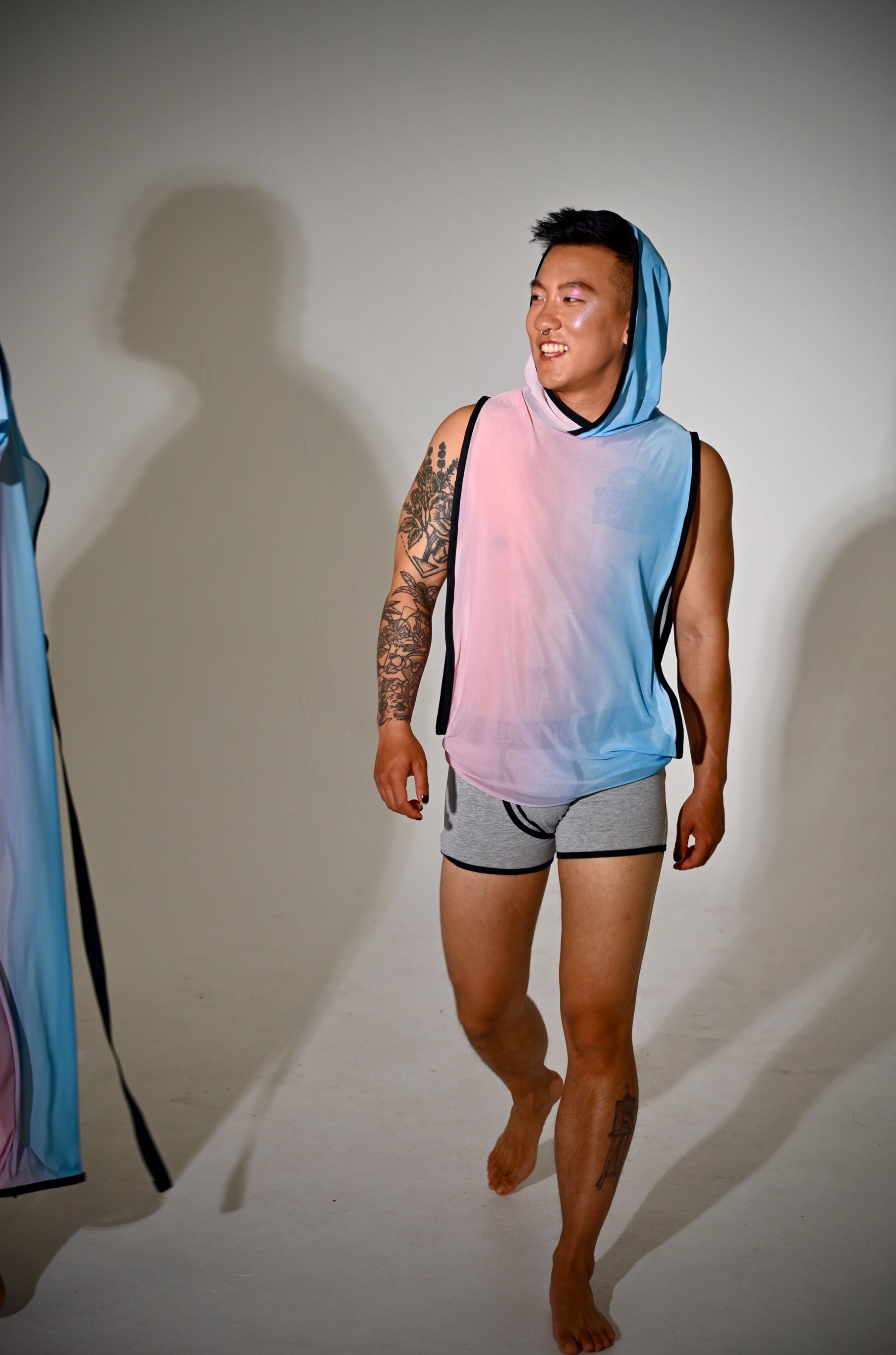 Transgender Flag Ombré Muskelshirt