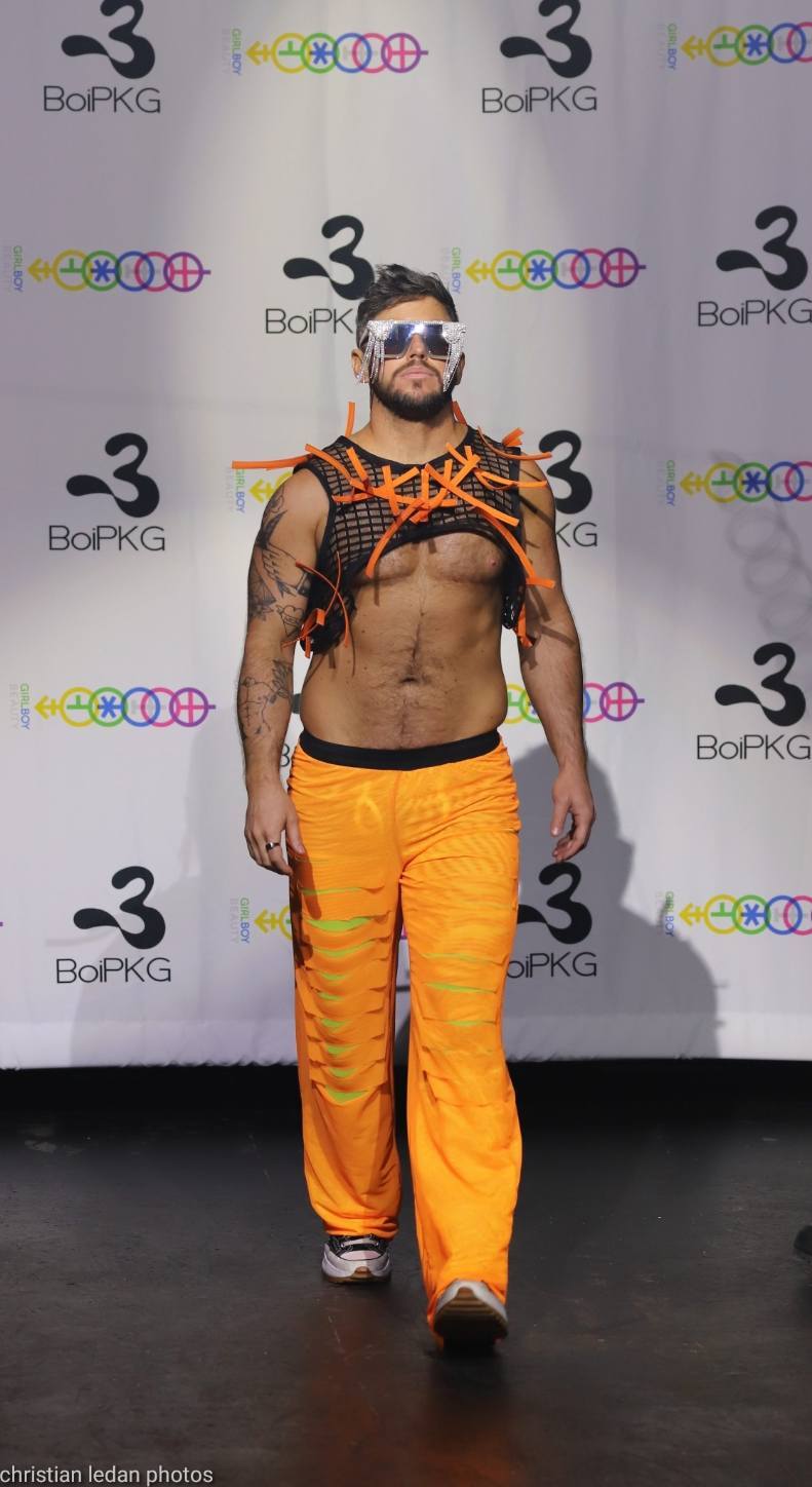 Top corto naranja Avanté