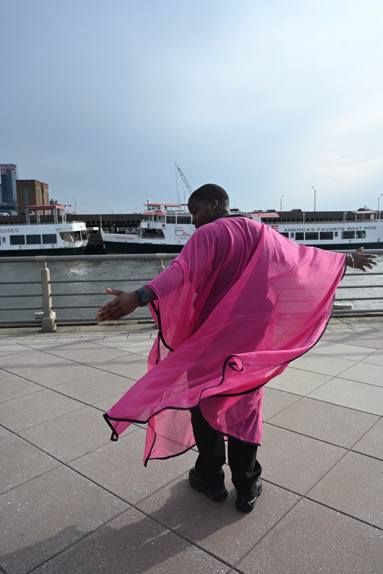 Kaftan Cooling Flowing Power Mesh **Reduziert**