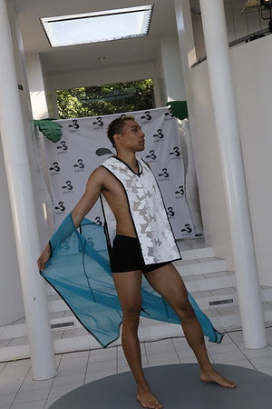 White Rose Hooded Mini Tunic