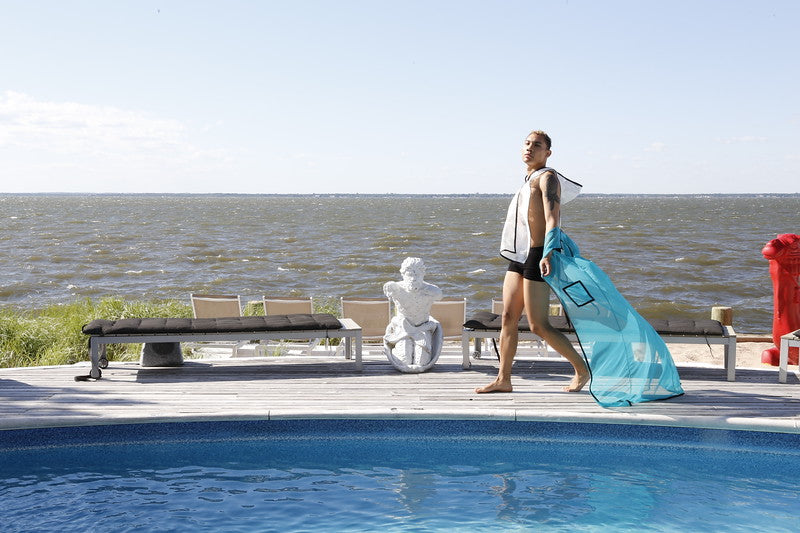 White Rose Hooded Mini Tunic