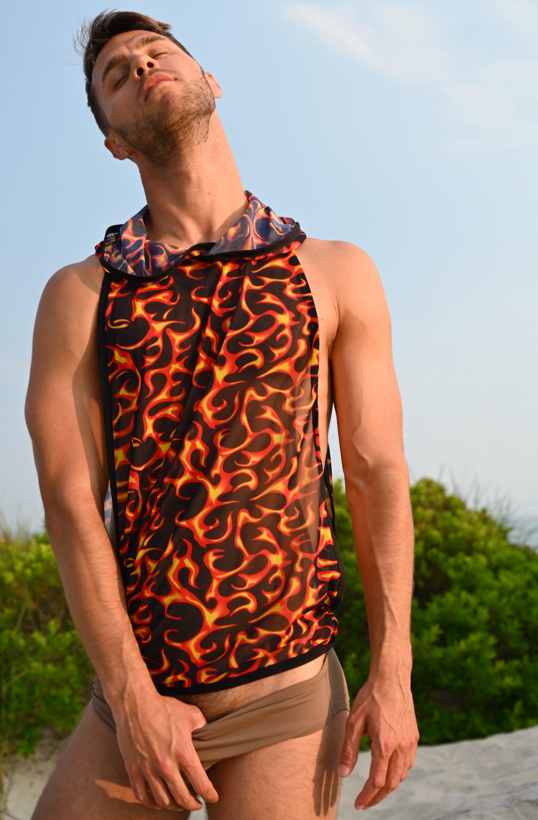 Feuer Muskel T-Shirt