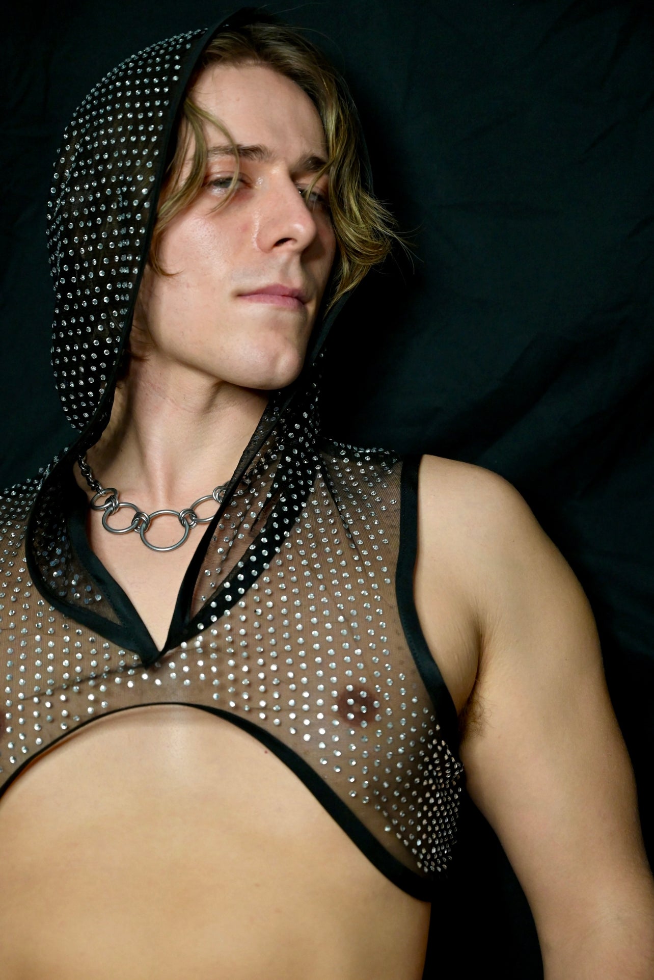 Kurzes Top mit Glitzer