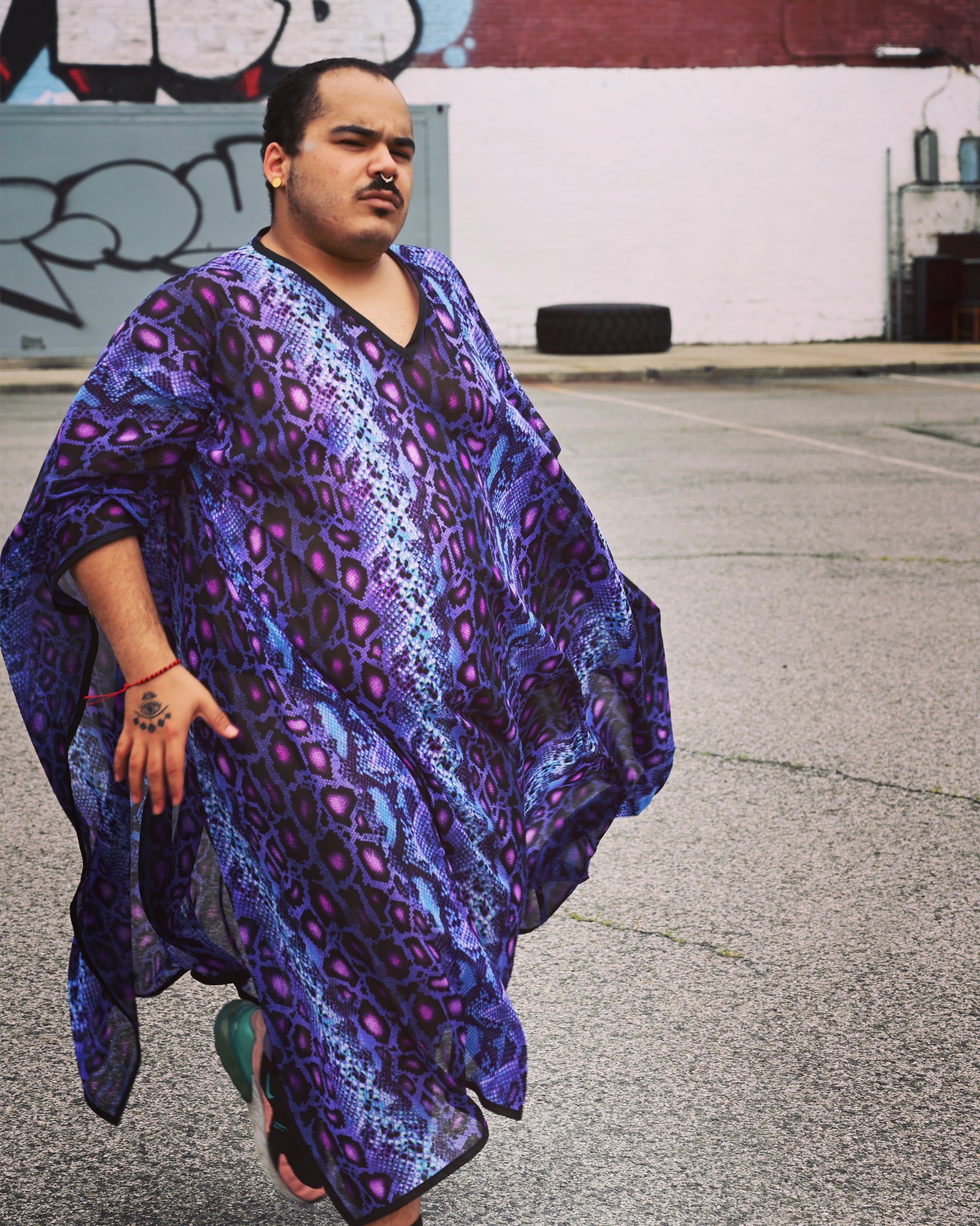 🐍Kaftan mit Schlangenhautmuster (6 Wochen Rückstand)