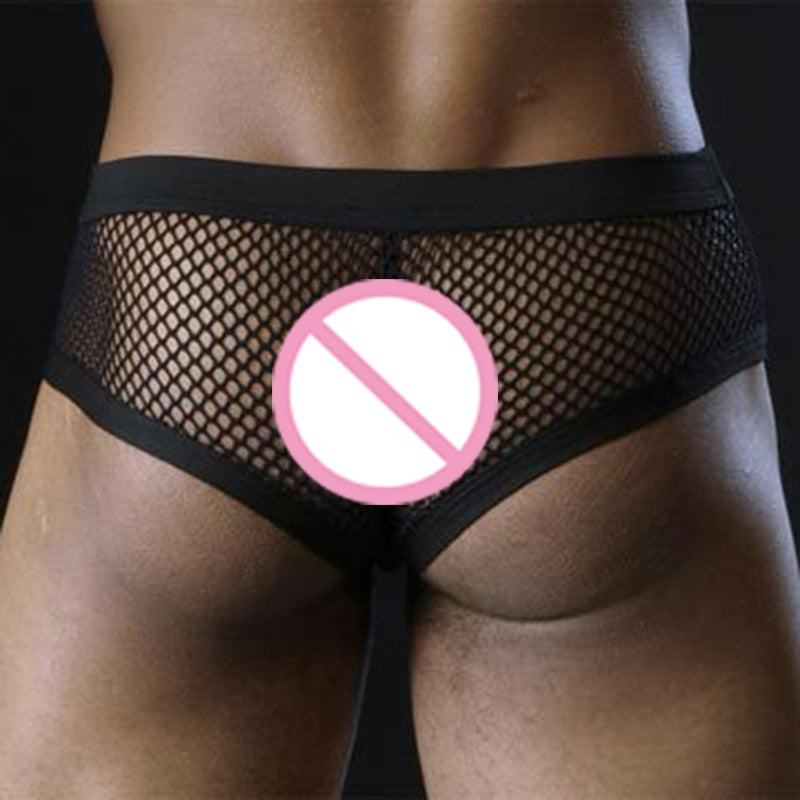 Transparenter Slip aus Netzstoff