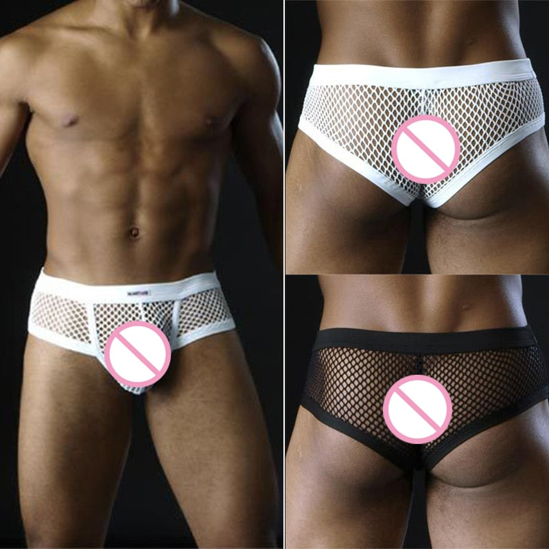 Transparenter Slip aus Netzstoff
