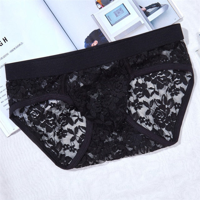 Slip mit rosa Spitze