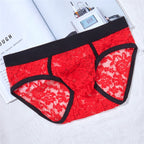 Slip mit rosa Spitze