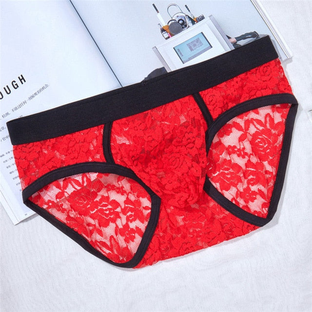Slip mit rosa Spitze