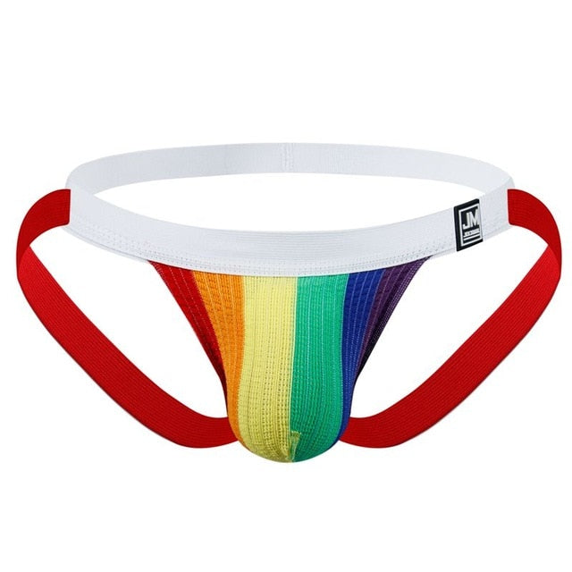 Jockstraps in Regenbogenfarben und Unifarben